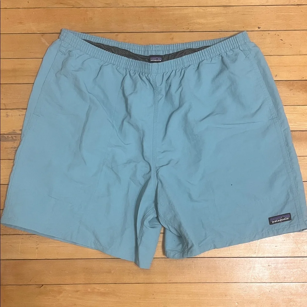 Patagonia Men's Light Blue Swim Trunks - Picture 1 of 5